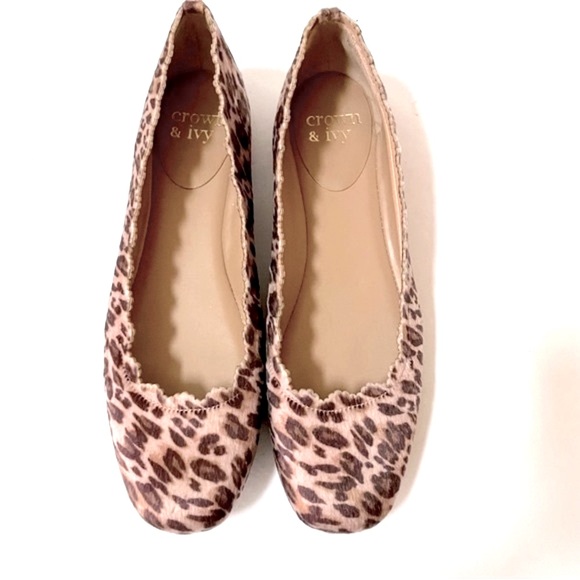 Crown & Ivy Venice Leopard Flats 8.5 - Picture 4 of 12